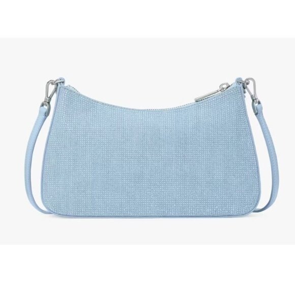 Kate Spade Madison Studded Denim Convertible Crossbody NWT - Picture 5 of 14